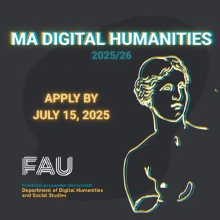 Zum Artikel "Nicht verpassen – Bewerben Sie sich bis zum 15. Juli 2025 für den M.A. Digital Humanities!"